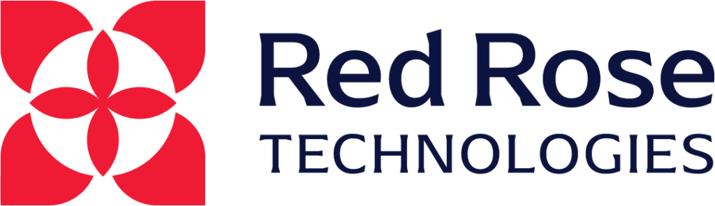 Red Rose Technologies Logo Navy Red